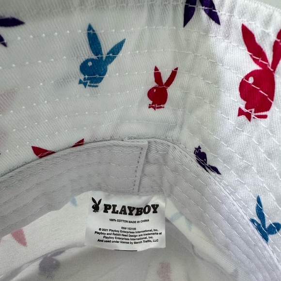 Playboy Bunny Print Bucket Hat NEVER USED! - Picture 2 of 7